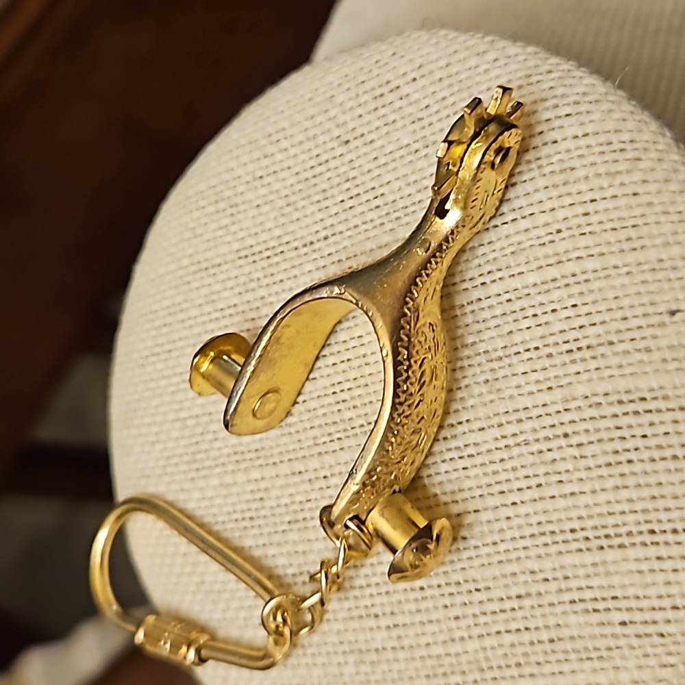 Vintage Golden Spur Keychain